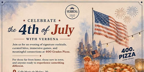 4TH OF JULY CELEBRATION: Pizza, Cocktails & Social Games in Madrid