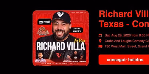 Richard Villa: Vivo En Grand Prairie, Texas - Comedia En Espa\u00f1ol