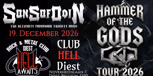 19\\12\\26 - SONS OF ODIN "ManOwaR Tribute" at CLUB HELL DIEST
