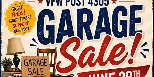 GARAGE SALE at VFW POST 4305
