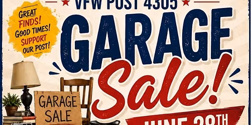 GARAGE SALE at VFW POST 4305
