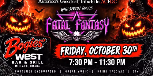 Shoot to Thrill AC\/DC Tribute Band Live at Bogie's Bar & Grill