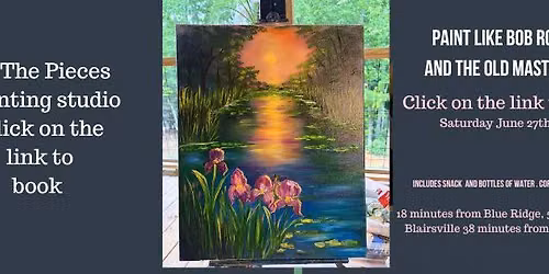 Paint like Bob Ross and the old masters Golden Pond 2
