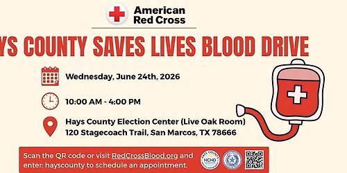 Hays County Saves Lives Blood Drive