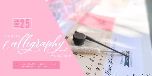 Modern Calligraphy & Ornament Lettering for Beginners at Iron & Grain Coffee House