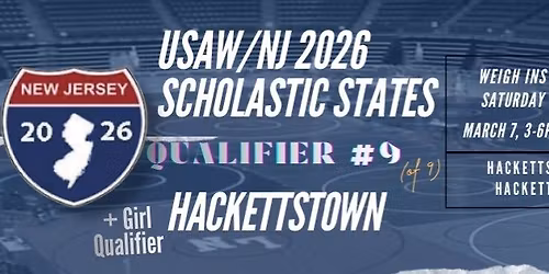USAW\/NJ 2026 Regional Qualifier Tournament HACKETTSTOWN