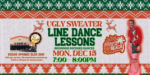 Beginner Line Dance Lessons at Elks 2501 in Ocean Springs #BootsOnTheBeachLessons