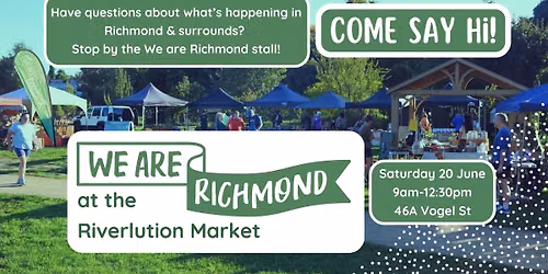 Come Say Hi! We are Richmond Stall at the Riverlution Farmers Market