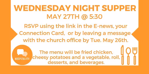 Wednesday Night Supper