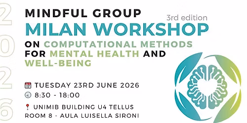Milan Workshop on Computational Methods For Mental Health and Well Being