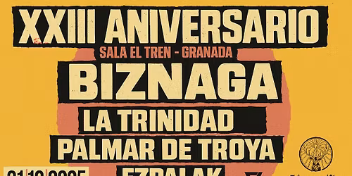 XXIII ANIVERSARIO SALA el TREN