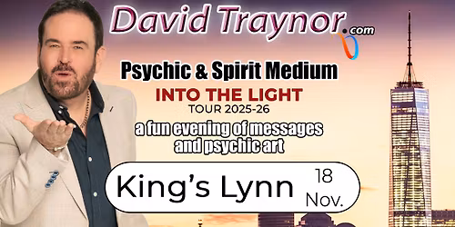 A fun evening of mediumship & psychic art in King's Lynn, Norfolk with David Traynor.
