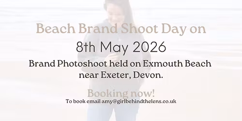 Brand Beach Shoot on Exmouth Beach, Devon