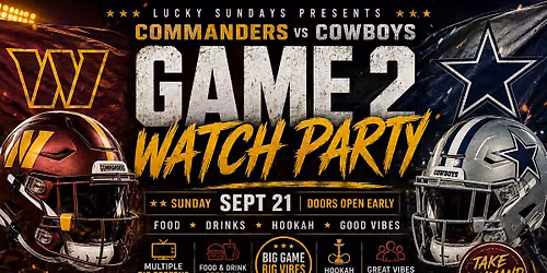 Commanders vs Cowboys Watch Party at Lucky Bar