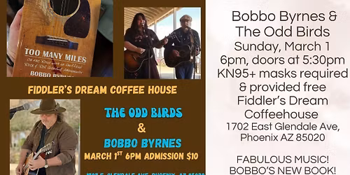 Bobbo Byrnes & The Odd Birds Acoustic Evening!
