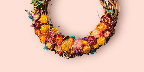 Flower or Seashell Grapevine Wreath Craft Class