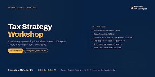 Tax Strategy Workshop