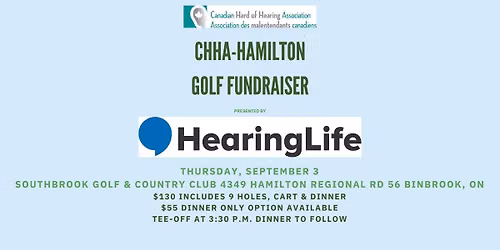 CHHA-Hamilton Golf Fundraiser Presented by HearingLife