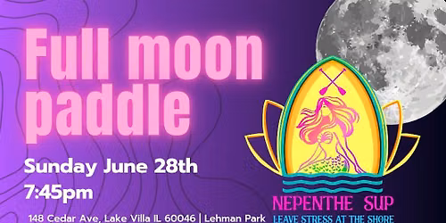 Full Moon Paddle on Cedar Lake