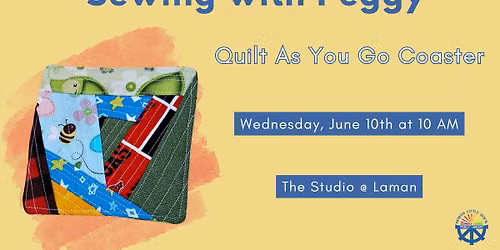 Sewing With Peggy: Quilt As You Go Coaster