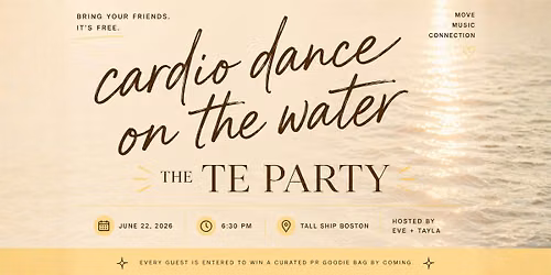 TE PARTY: An Exclusive Cardio Dance Experience on the Water
