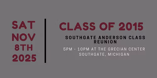 10 Year Reunion for Southgate Anderson Class of 2015