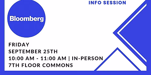 Bloomberg Info Session