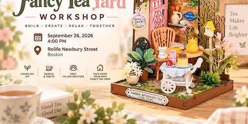 Rolife Newbury Street Miniature House Workshop_Fancy Tea Yard