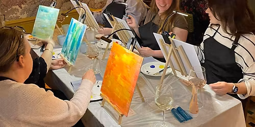 Paint & sip \ud83c\udfa8 \ud83c\udf77