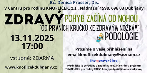 WORKSHOP: Od prvn\u00edch kr\u016f\u010dk\u016f ke zdrav\u00fdm no\u017ek\u00e1m