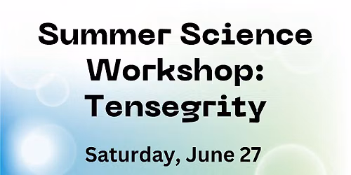 Summer Science Workshop: Tensegrity