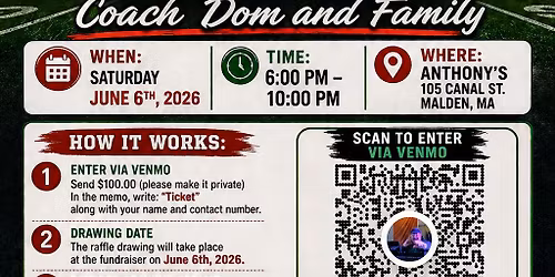An Evening for Coach Dom & Family