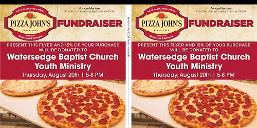 Pizza Johns Youth Fund Raiser 