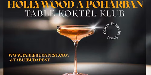 TABLE KOKT\u00c9L KLUB- HOLLYWOOD A POH\u00c1RBAN