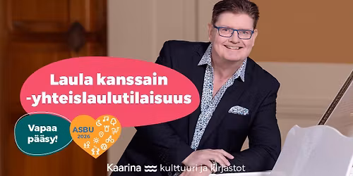 Laula kanssain -yhteislaulutilaisuus Kaarinan torilla