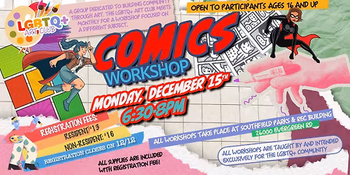 LGBTQ+ Art Club - Comics Workshop