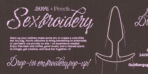 SEXBROIDERY: Drop-in broderidag \ud83e\udea1\ud83e\udea1