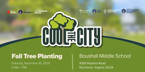 Fall Tree Planting at Boushall Middle School