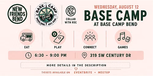 BASE CAMP Food Trucks + Game Night w\/NFB x RSC
