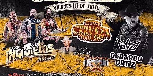 Los Inquietos del Norte & Gerardo Ortiz at The Rave / Eagles Club