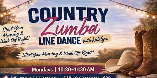 Start Your Morning & Week Off Right! Country Zumba Line Dance