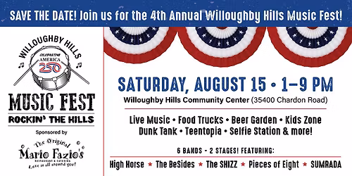 Willoughby Hills 4th Annual Music Fest
