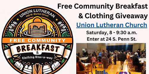 Free Community Breakfast, Clothing Give-away, & The WELL Food Pantry!