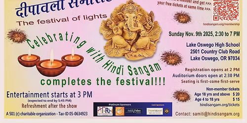 Hindi Sangam Diwali Celebration