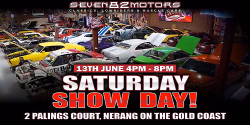 Saturday Show Day @ SEVEN82MOTORS Classics Lowriders & Muscle cars Auctions