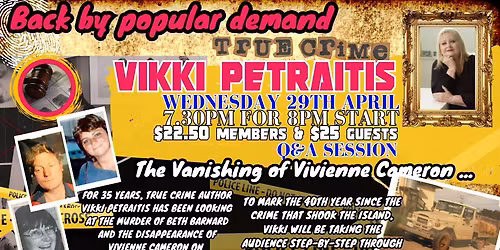 Crime Night Vikki P Vanishing of Vivienne Cameron