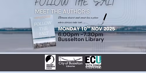 Meet The Authors - 'Follow the Salt' @ Busselton Library