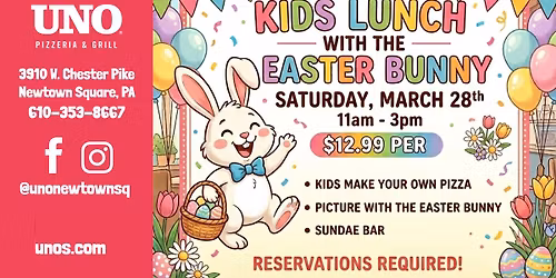 Lunch with the Easter Bunny!