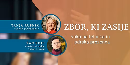 Zbor, ki zasije: Vokalna tehnika in odrska prezenca