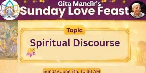 Gita Mandir Sunday Love Feast
